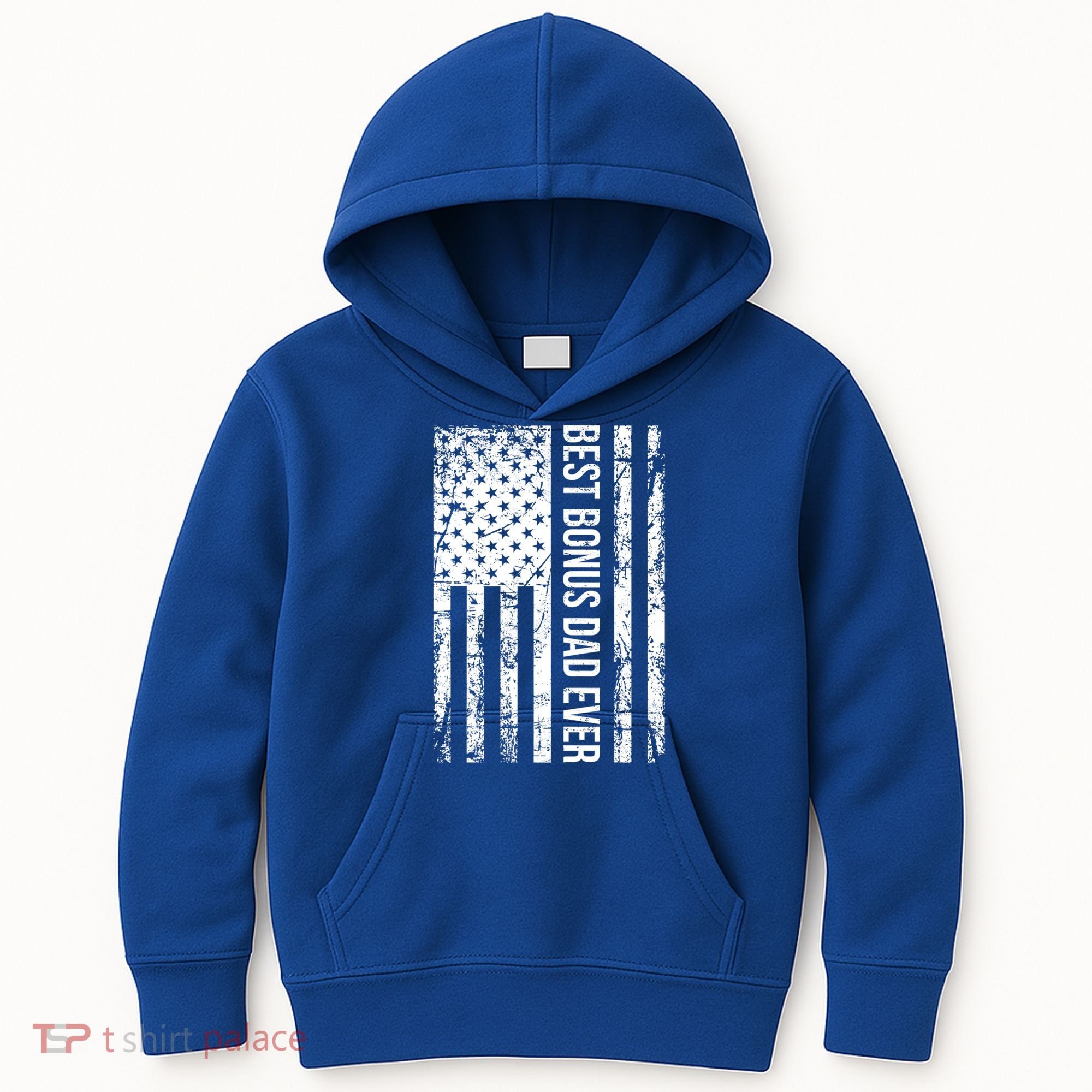 Best Bonus Dad Ever For Stepdad American Flag Dad Funny Gift Kids Hoodie