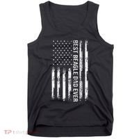 Best Beagle Dad Everdog Lover American Flag Patriotic Tank Top thumb 0