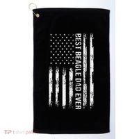Best Beagle Dad Everdog Lover American Flag Patriotic Golf Towel thumb 0