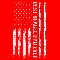 Best Beagle Dad Everdog Lover American Flag Patriotic Santa Hat thumb 1