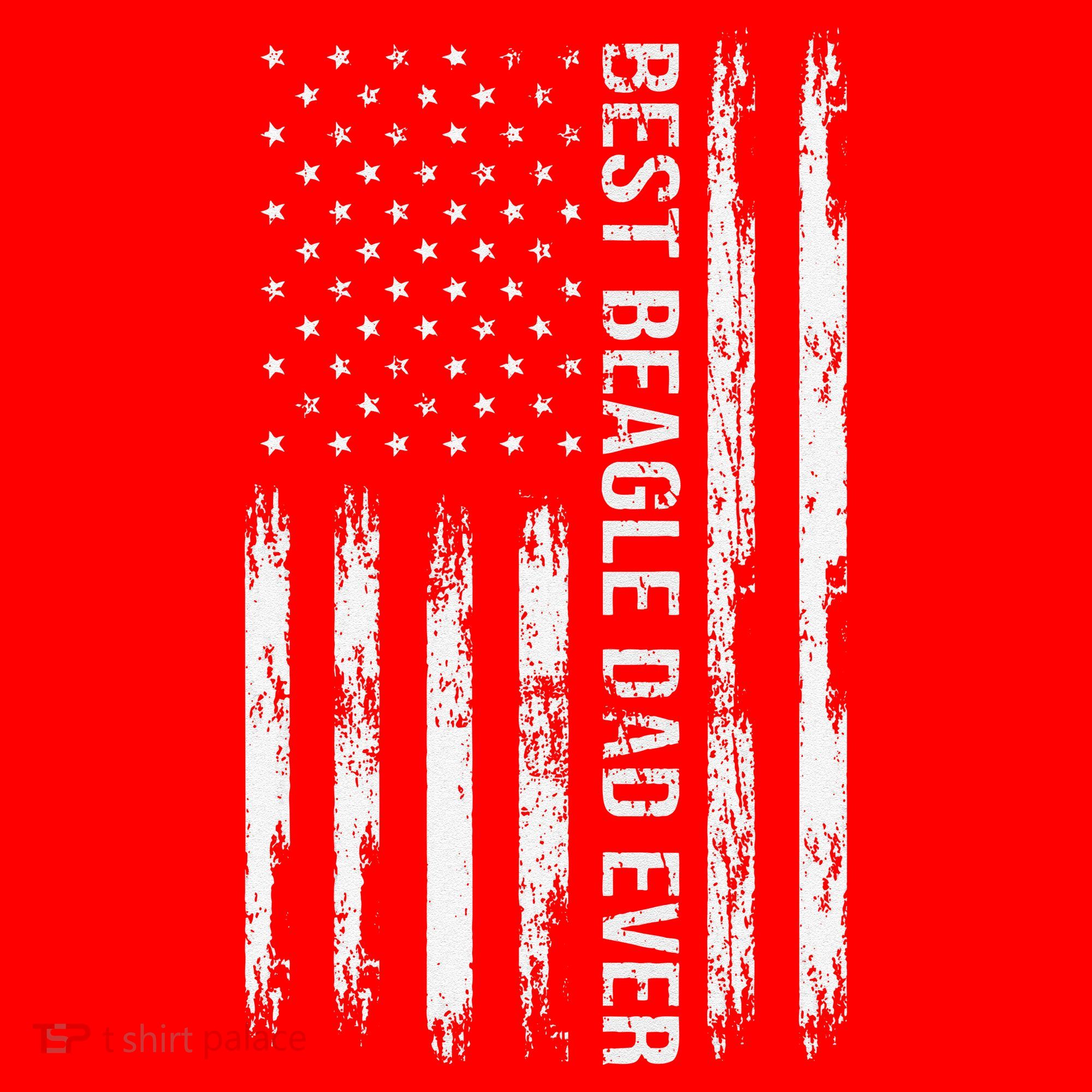 Best Beagle Dad Everdog Lover American Flag Patriotic Santa Hat