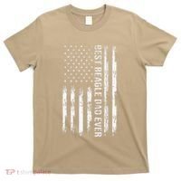 Best Beagle Dad Everdog Lover American Flag Patriotic T-Shirt thumb 0
