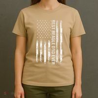 Best Beagle Dad Everdog Lover American Flag Patriotic T-Shirt thumb 4