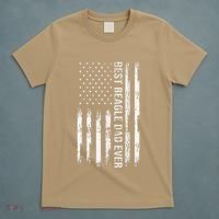Best Beagle Dad Everdog Lover American Flag Patriotic T-Shirt thumb 5