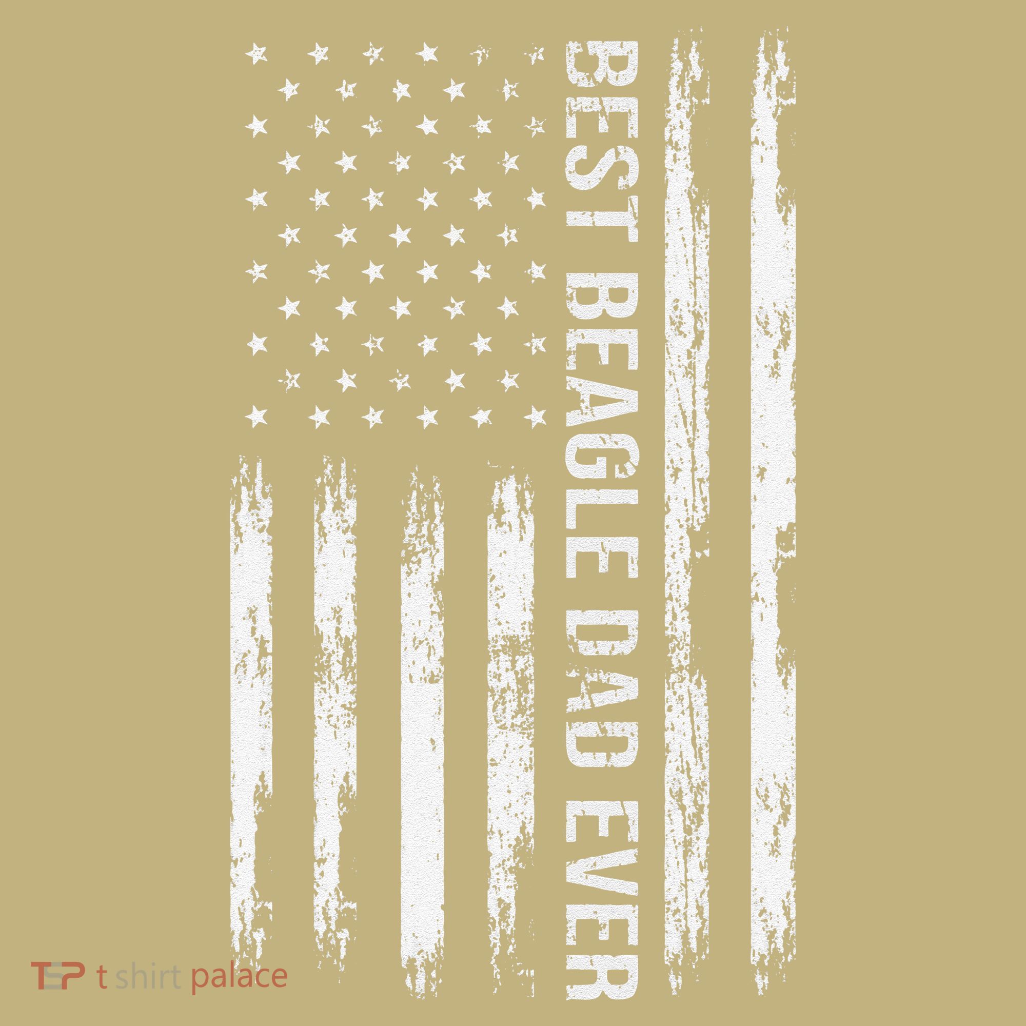 Best Beagle Dad Everdog Lover American Flag Patriotic Polo