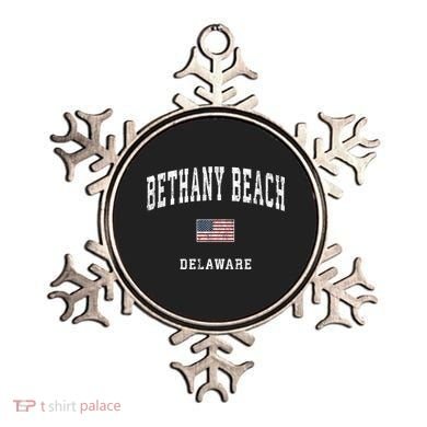 Bethany Beach Delaware De Vintage American Flag Sports Funny Gift Ornament