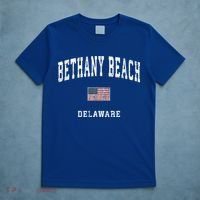 Bethany Beach Delaware De Vintage American Flag Sports Funny Gift T-Shirt thumb 5