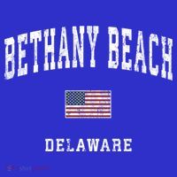 Bethany Beach Delaware De Vintage American Flag Sports Funny Gift T-Shirt thumb 7