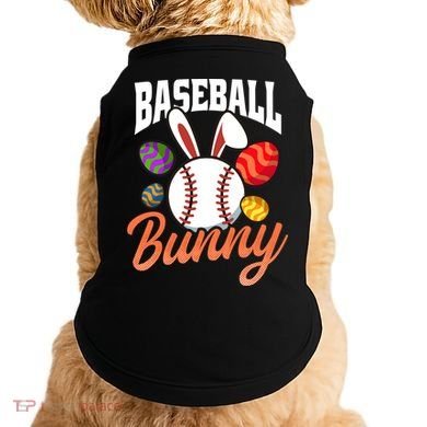 Baseball Bunny Design Easter Baseball Gift Doggie Tank
