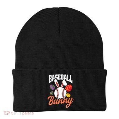 Baseball Bunny Design Easter Baseball Gift Beanie
