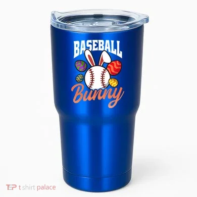 Baseball Bunny Design Easter Baseball Gift Tumbler
