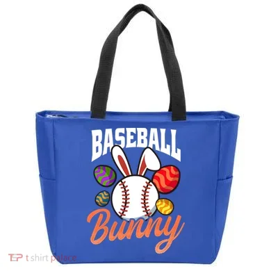 Baseball Bunny Design Easter Baseball Gift Tote Bag