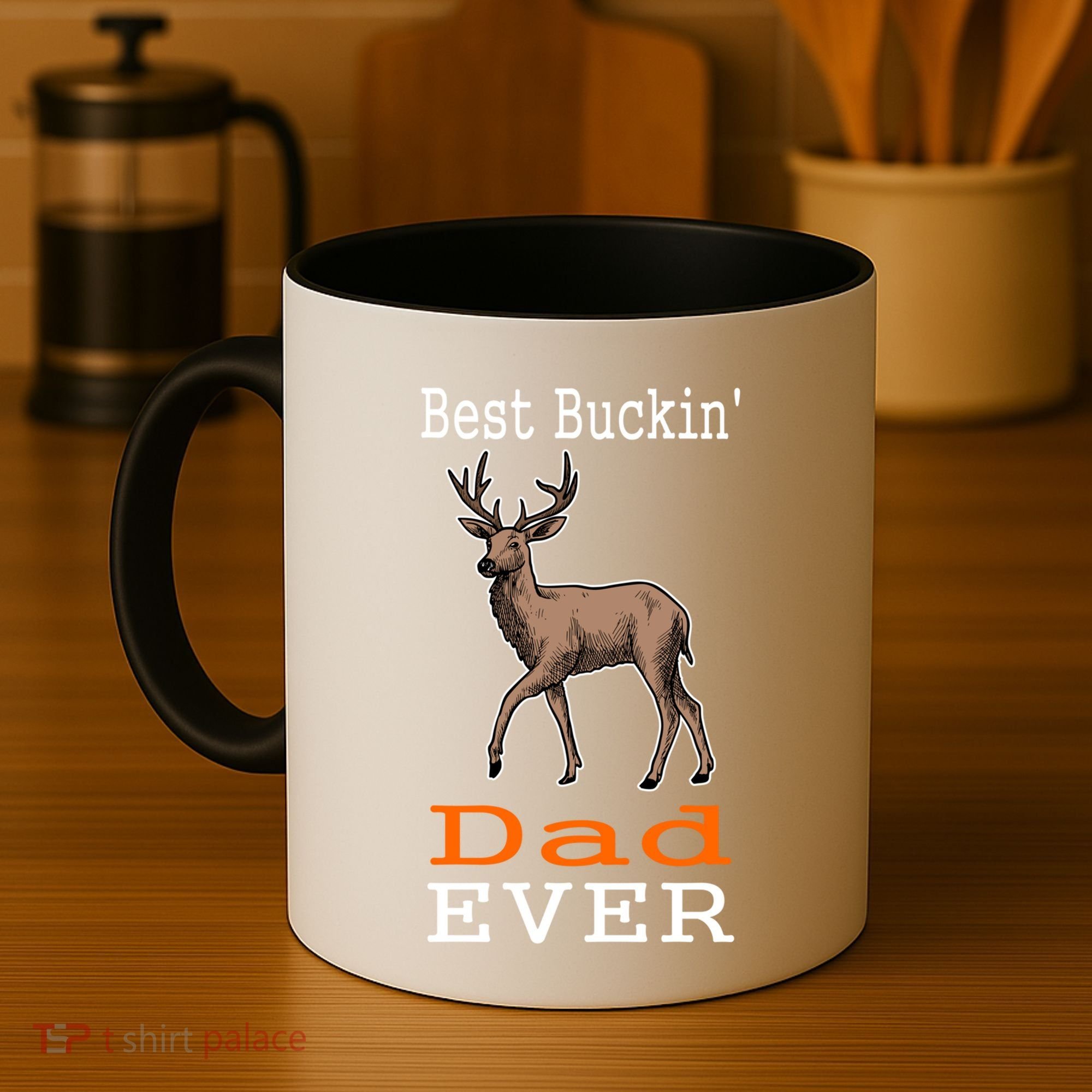 Best Buckin Dad Ever Gift Deer Hunting Funny Coffee Mug