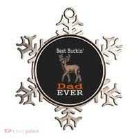 Best Buckin Dad Ever Gift Deer Hunting Funny Ornament thumb 0