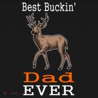 Best Buckin Dad Ever Gift Deer Hunting Funny Ornament thumb 1