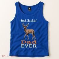 Best Buckin Dad Ever Gift Deer Hunting Funny Tank Top thumb 2