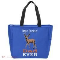 Best Buckin Dad Ever Gift Deer Hunting Funny Tote Bag thumb 0