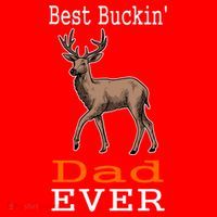Best Buckin Dad Ever Gift Deer Hunting Funny Santa Hat thumb 1