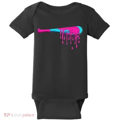 Baseball Bat Drip Baby Bodysuit
