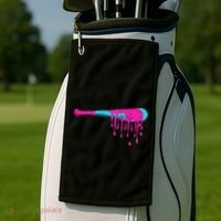 Baseball Bat Drip Golf Towel thumb 2
