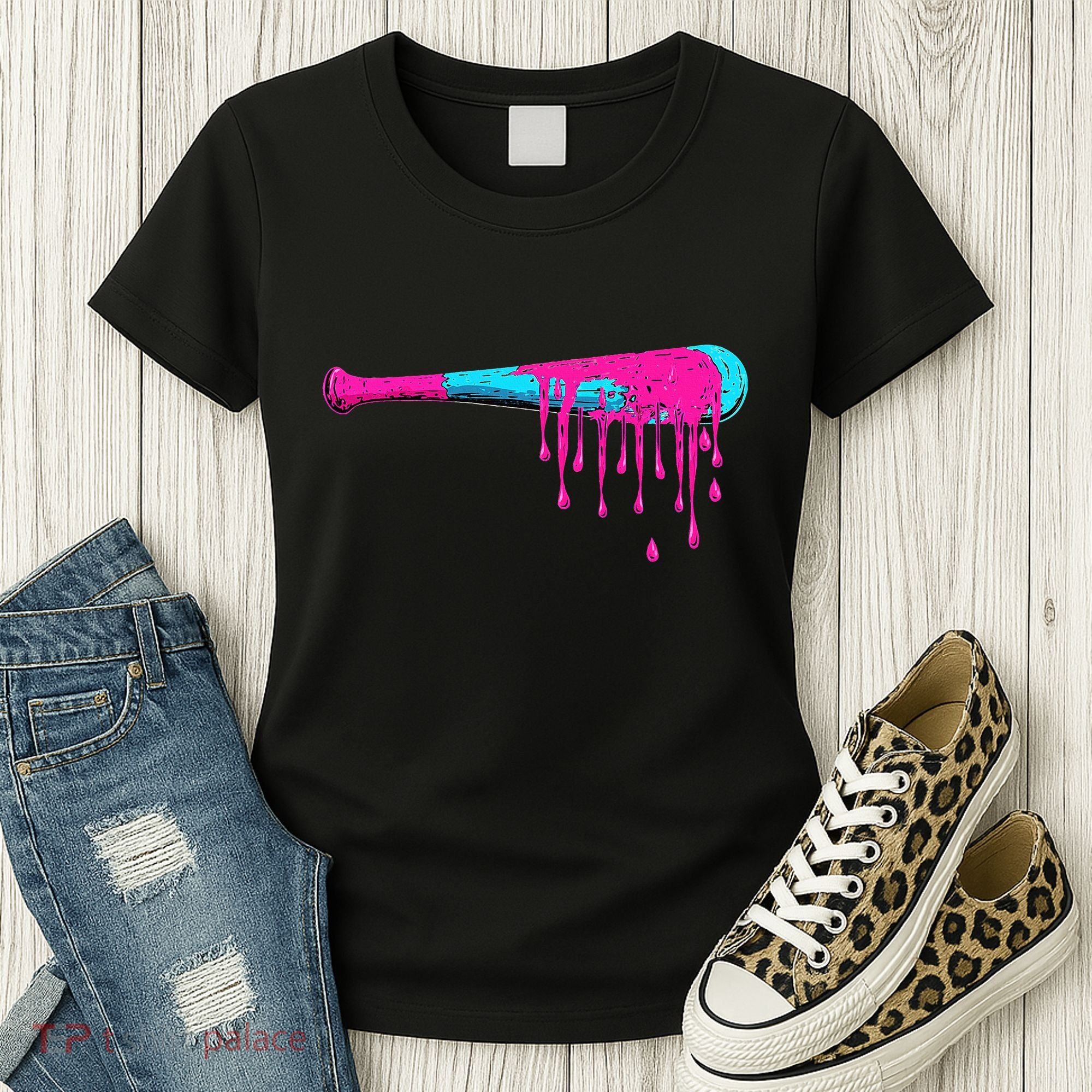 Baseball Bat Drip Women's T-Shirt