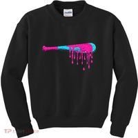 Baseball Bat Drip Kids Sweatshirt thumb 0