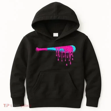 Baseball Bat Drip Kids Hoodie