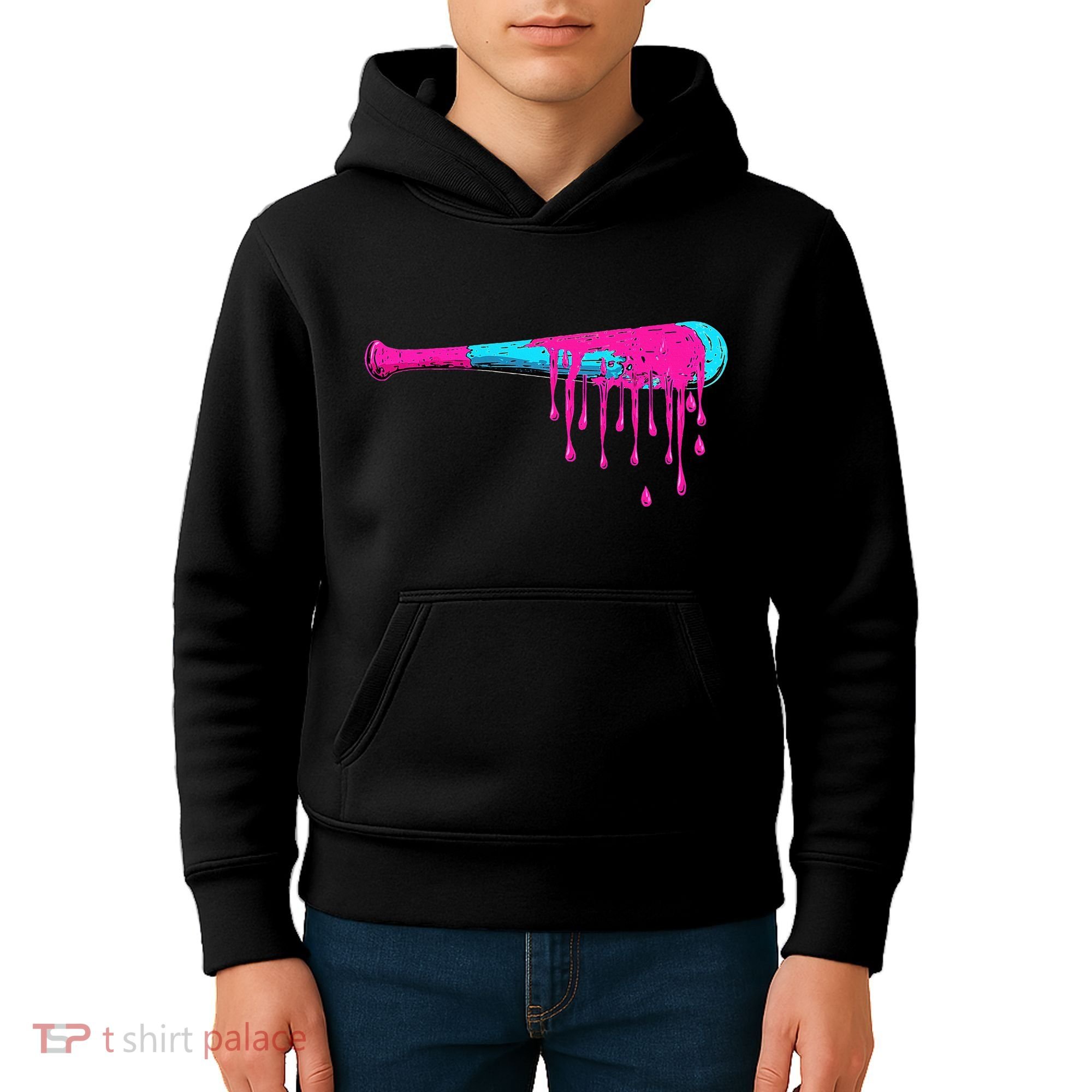 Baseball Bat Drip Kids Hoodie
