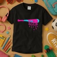 Baseball Bat Drip Kids T-Shirt thumb 3