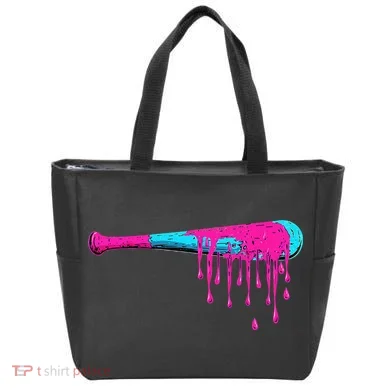 Baseball Bat Drip Tote Bag