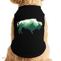 Bison Buffalo Double Exposure Surreal Wildlife Native Animal Doggie Tank thumb 0