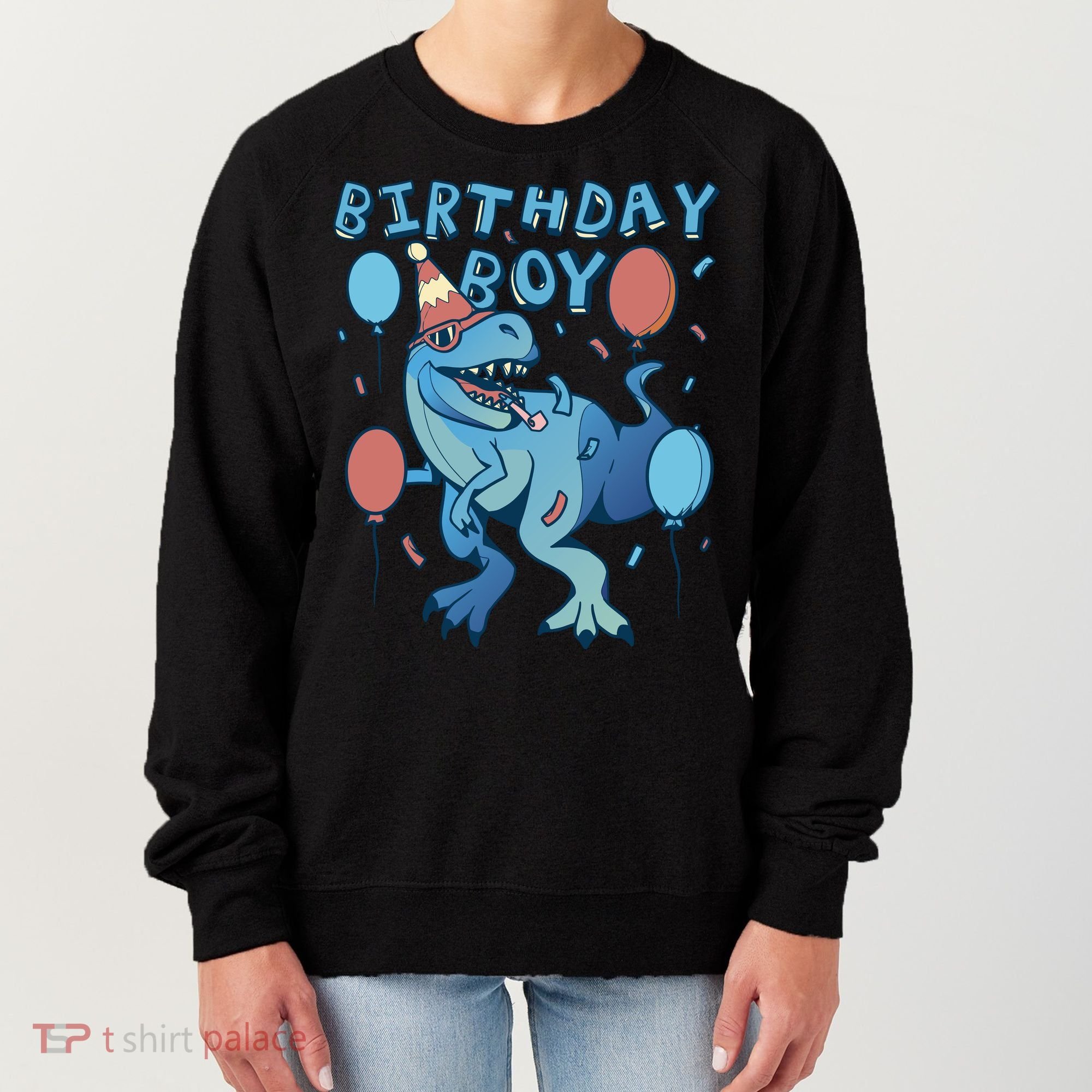 Birthday Boy Dinosaur Celebration Women's Sweatshirt