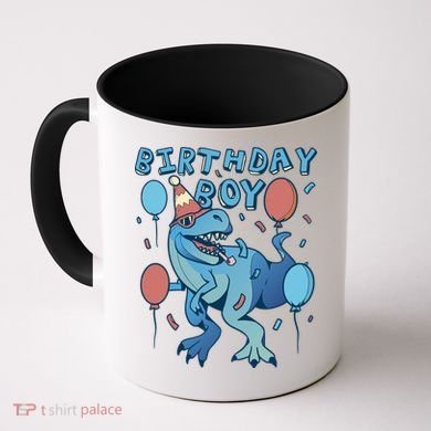 Birthday Boy Dinosaur Celebration Coffee Mug