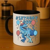 Birthday Boy Dinosaur Celebration Coffee Mug thumb 4