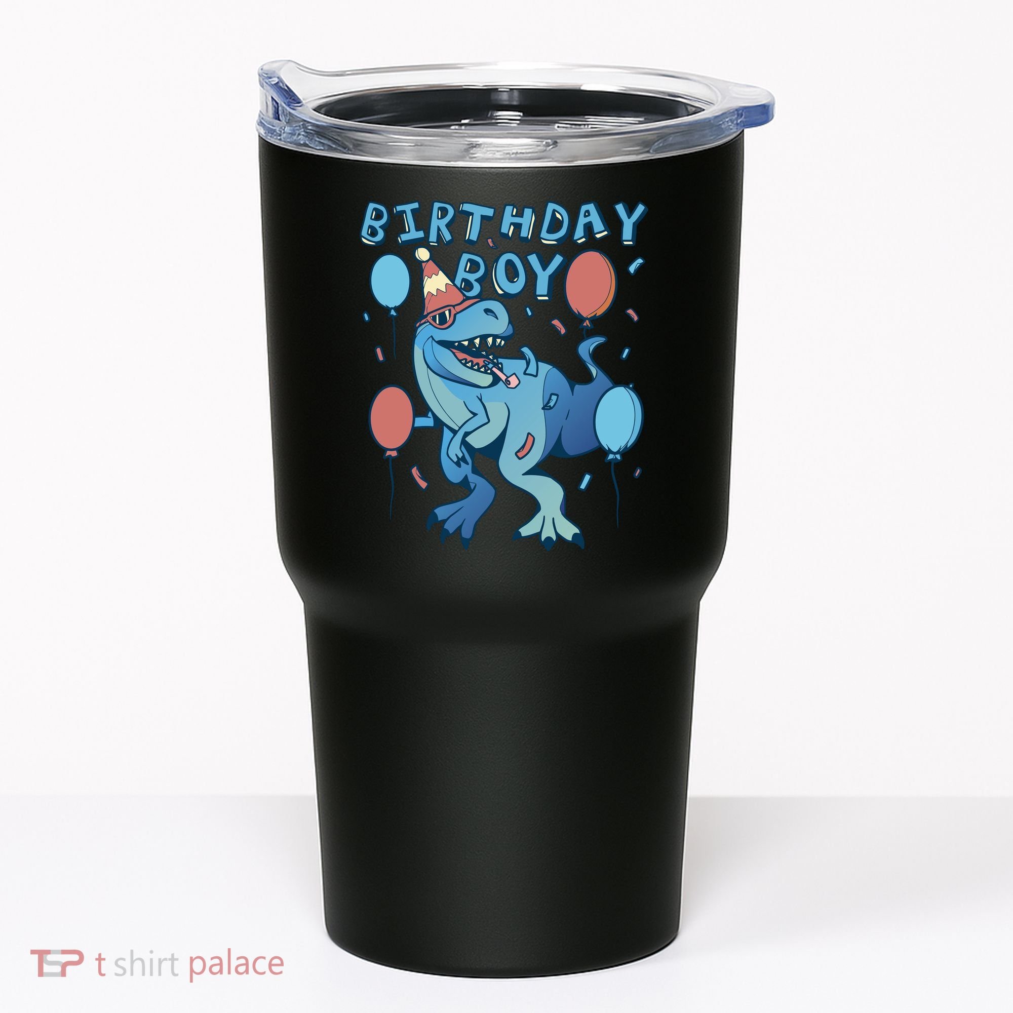 Birthday Boy Dinosaur Celebration Tumbler