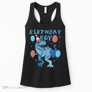 Birthday Boy Dinosaur Celebration Women's Tank Top