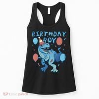 Birthday Boy Dinosaur Celebration Women's Tank Top thumb 0