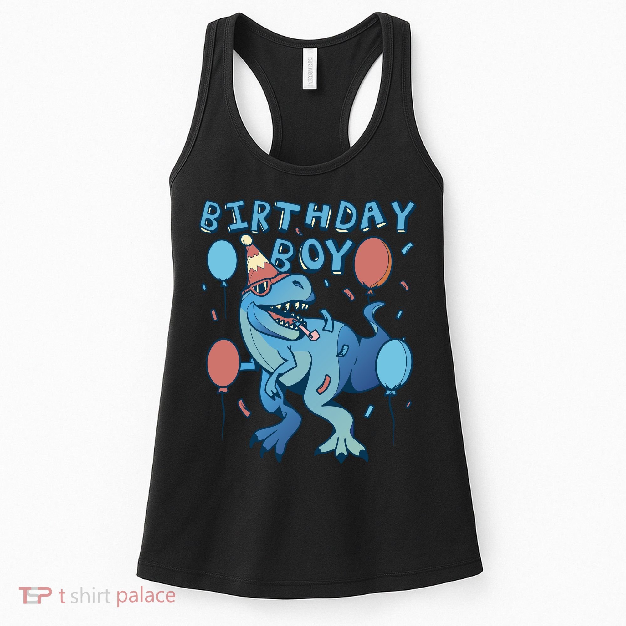 Birthday Boy Dinosaur Celebration Women's Tank Top