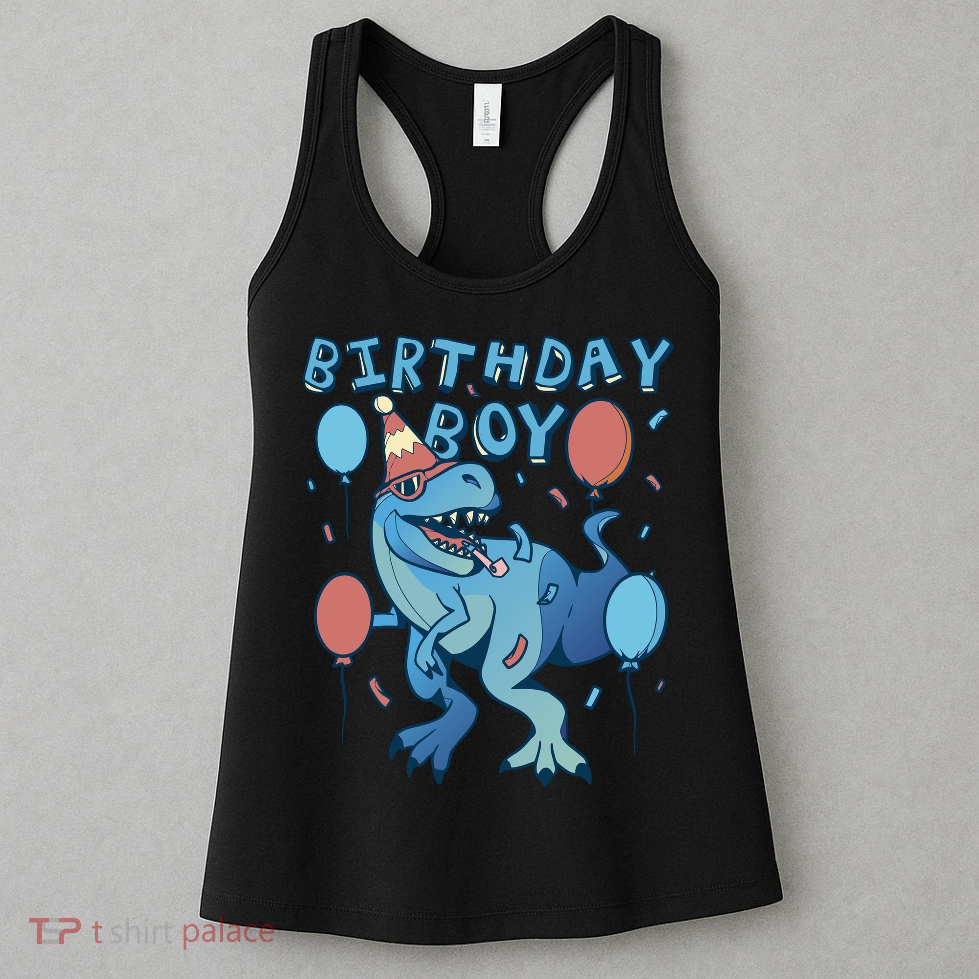 Birthday Boy Dinosaur Celebration Women's Tank Top