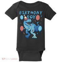 Birthday Boy Dinosaur Celebration Baby Bodysuit thumb 0