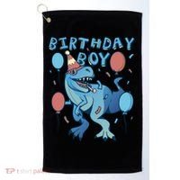 Birthday Boy Dinosaur Celebration Golf Towel thumb 0