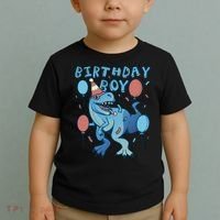 Birthday Boy Dinosaur Celebration Toddler T-Shirt thumb 2