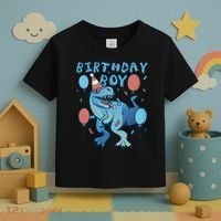 Birthday Boy Dinosaur Celebration Toddler T-Shirt thumb 3