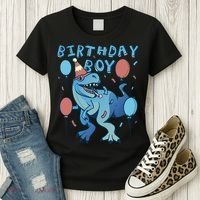 Birthday Boy Dinosaur Celebration Women's T-Shirt thumb 3