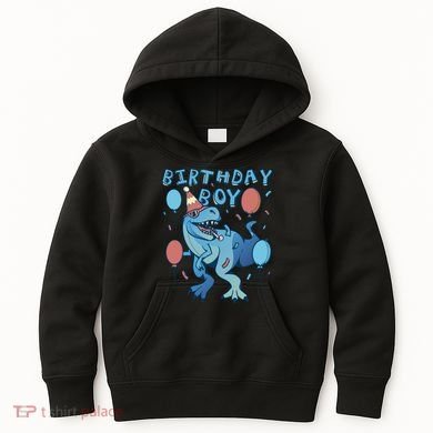 Birthday Boy Dinosaur Celebration Kids Hoodie