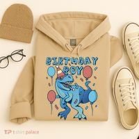 Birthday Boy Dinosaur Celebration Hoodie thumb 4