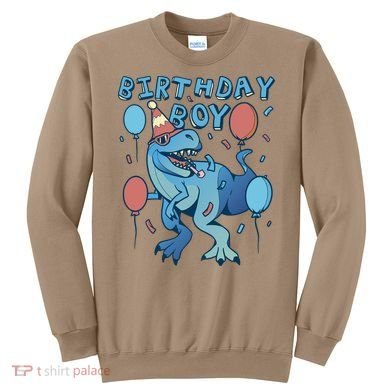 Birthday Boy Dinosaur Celebration Sweatshirt