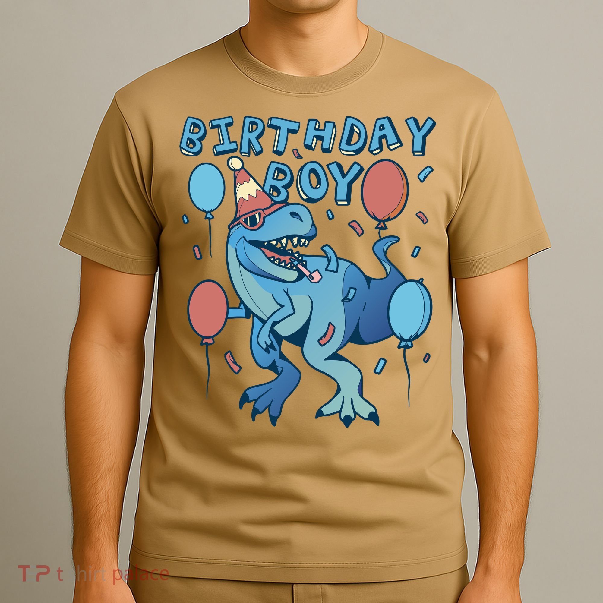 Birthday Boy Dinosaur Celebration T-Shirt