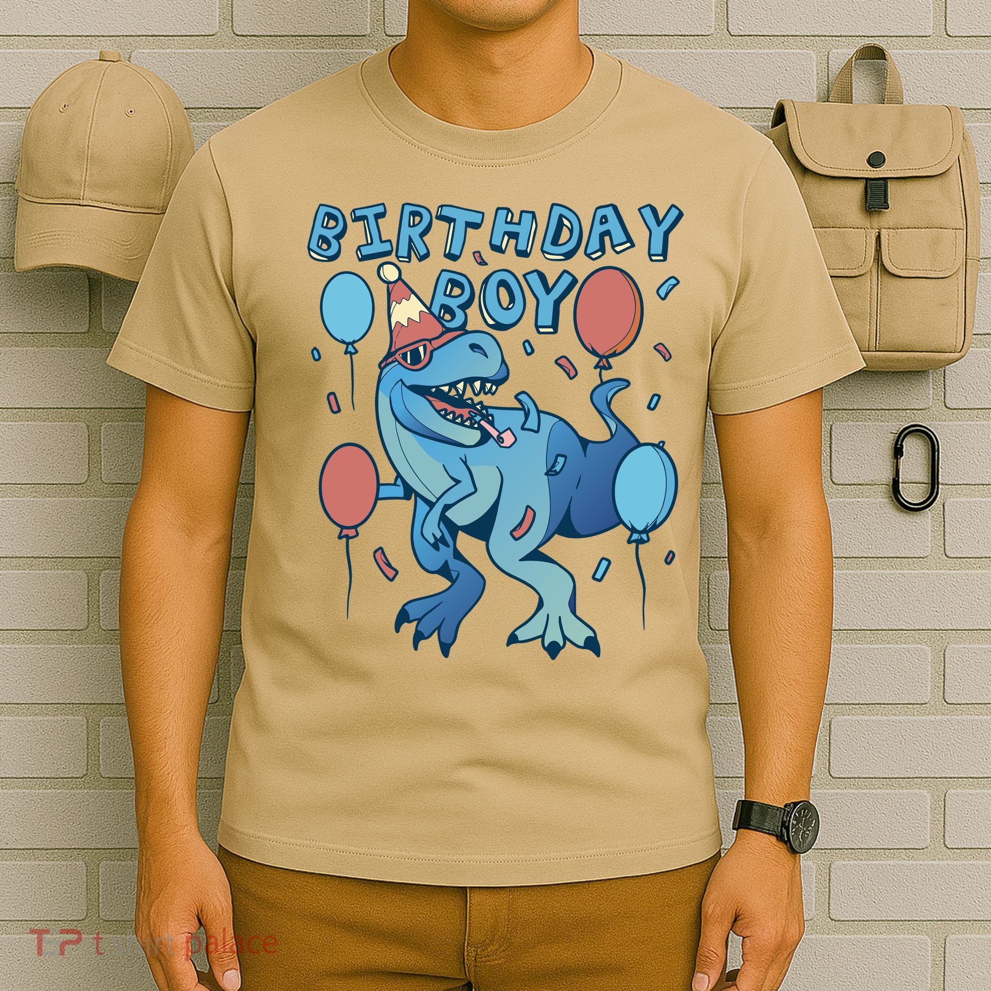 Birthday Boy Dinosaur Celebration T-Shirt