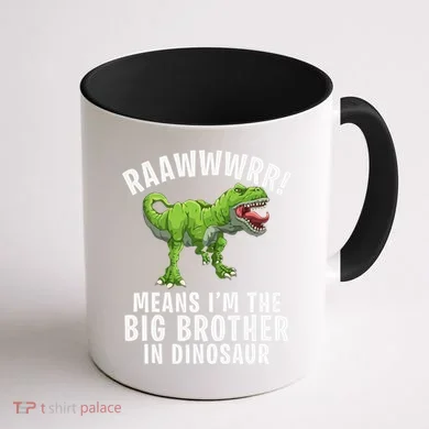 Big Brother Dinosaur Coffee Mug back